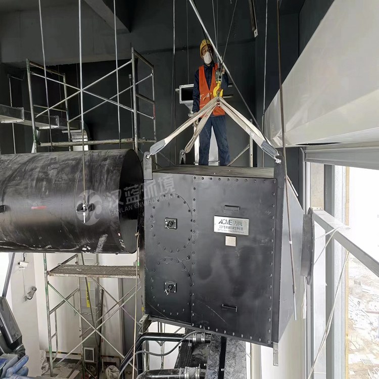 萬純發(fā)電機(jī)組黑煙凈化器安裝運行
